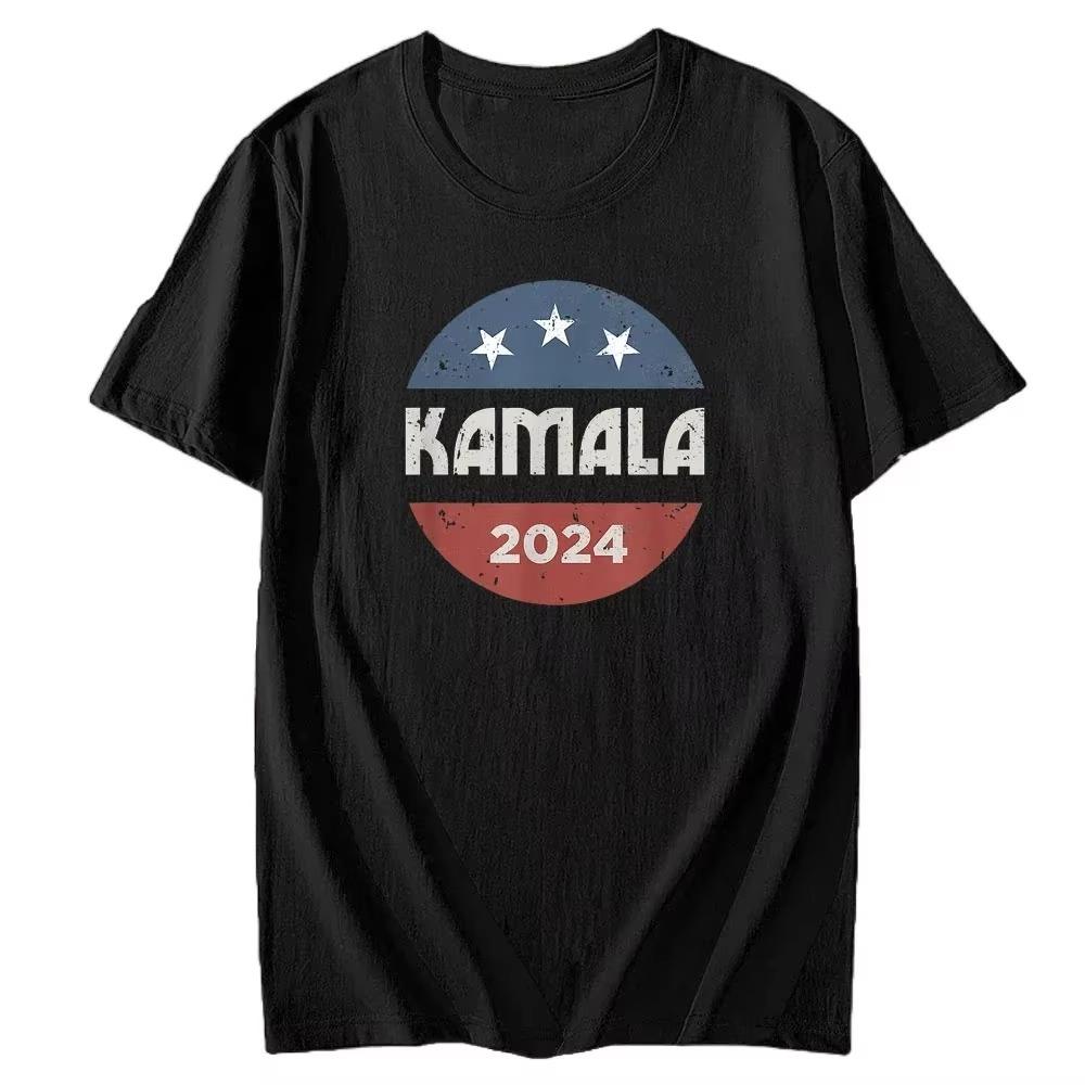 

2024 Kamala Harris Cotton T-shirt Kamala Harris for President Clothes Fashion Campaign Novelty Tees Printed Graphic T Shirts M