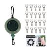 Portable Travel Clothesline Cord, Adjustable 33Ft Camping Clothes Line, Laundry Drying Rope For Hotel Trip