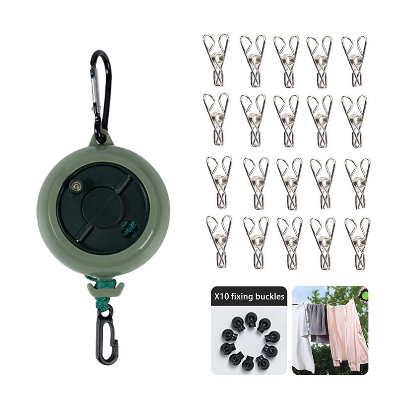 

Laundry Drying Rope For Hotel Trip Portable Travel Clothesline Cord Adjustable 33ft Camping Clothes Line