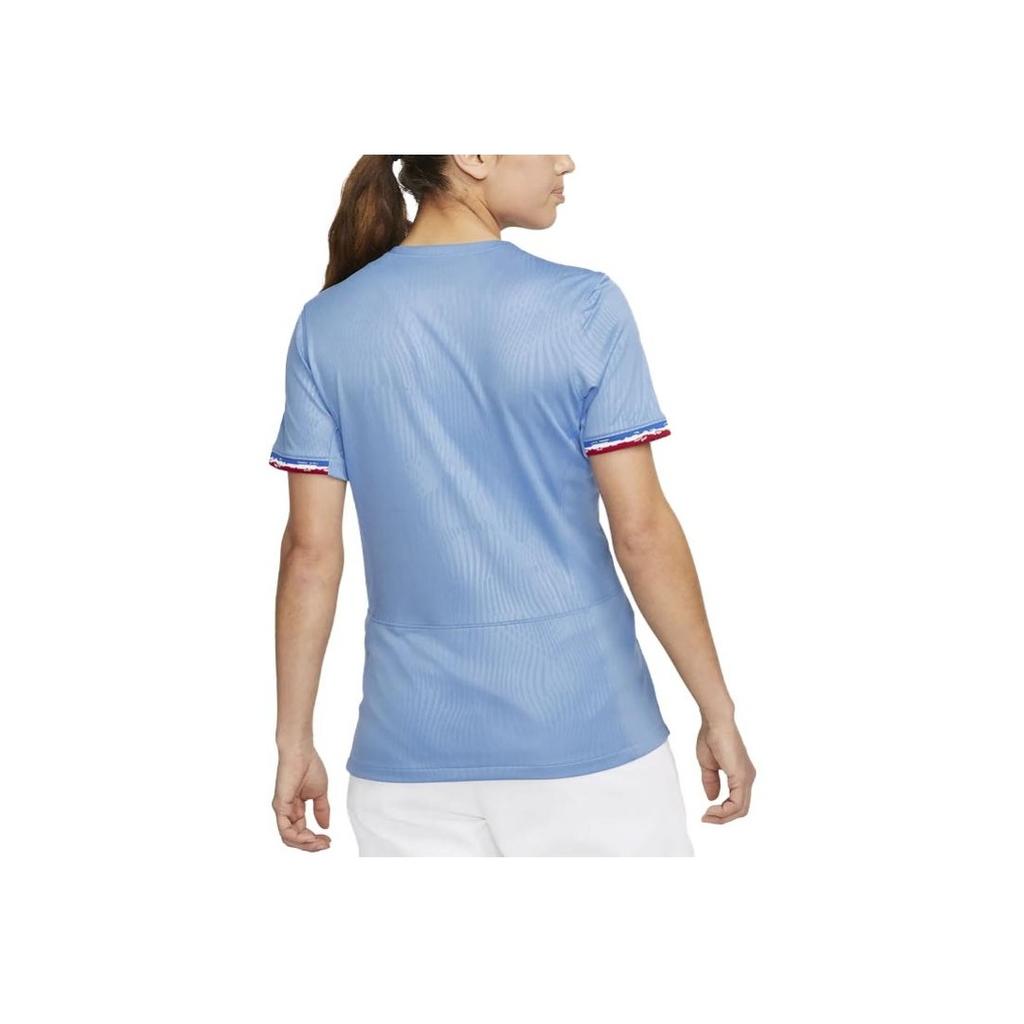 Nike 2023 Womens World Cup Series Quick-Dry Breathable Short Sleeve Soccer Jersey Fan Version 2023 Season France Home Jersey Women Jersey DR3991-450