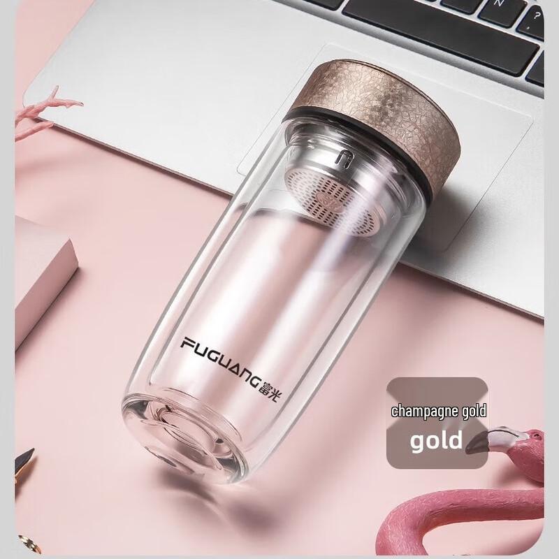 FUGUANG Double-Layer Borosilicate Glass Cup