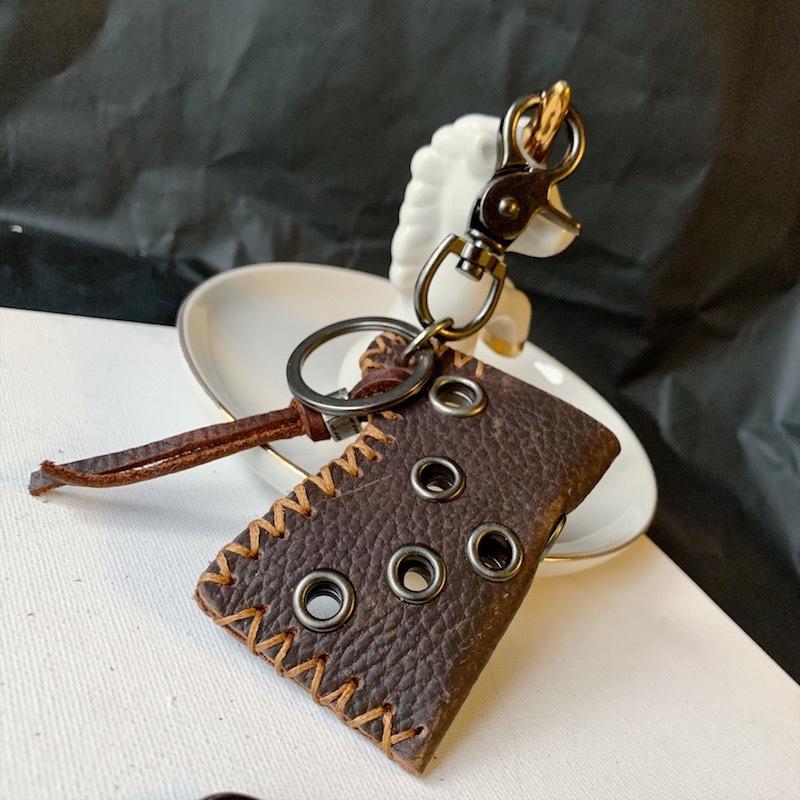 Retro Leather Case, Men's Storage Keychain, Key Bag, Waist Pendant.
