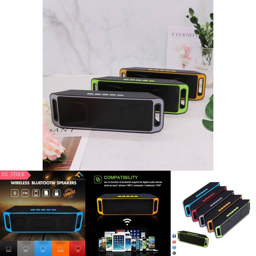 Stylish Mini Bluetooth Speaker With Dual Channels And Usb Connectivity For Desktop And Car Use