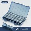 Medicine Box English Medicine Packing Box Storage Seven Days A Week 2128 Grid Morning, Middle and Evening Portable Storage Box