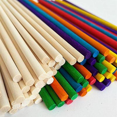 Runde Eisstiele aus Naturholz für DIY-Bastelarbeiten und Modelle