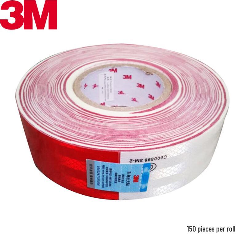 3M 983D Red White Prism Reflective Warning Tape