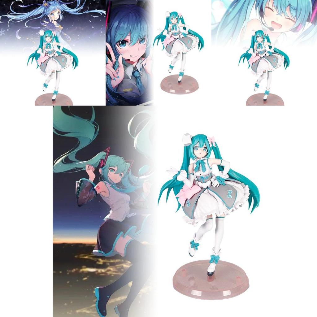Stunning Hatsune Miku Pvc Figure Beautiful Anime Collectible Model 21cm Girl Decor