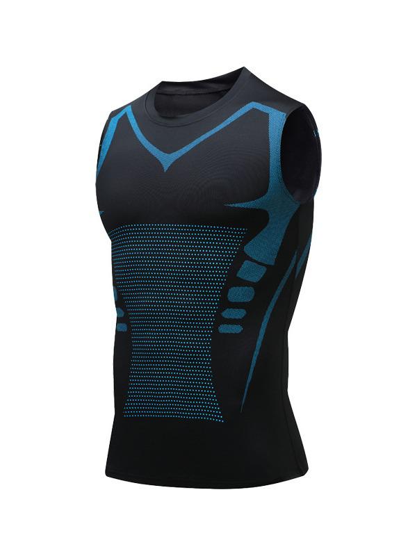 Men's Quick-Dry Fitness Sleeveless Set: Tight-Fit Wide-Shoulder Running & Basketball Training Vest & Shorts.