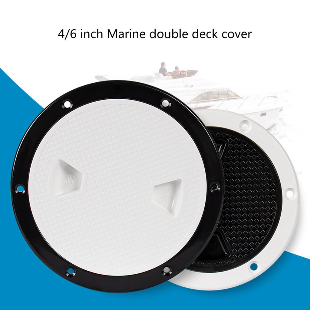 Boat Accessories Hatch 4inch 6inch ABS Round Non Slip Inspection Hatch with Detachable Cover for Marine Watercraft Yacht