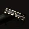 Non-polarized Vintage Trendy Design Small Frame Punk One-Piece Women Men Sunglasses Metal Frame Outdoor Driving Men Sun Eyeglasses