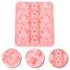 Cakes Lollipop Molds Frog Chocolate DIY Sweets Oatmeal Silicone Baking Candy Mould Pink