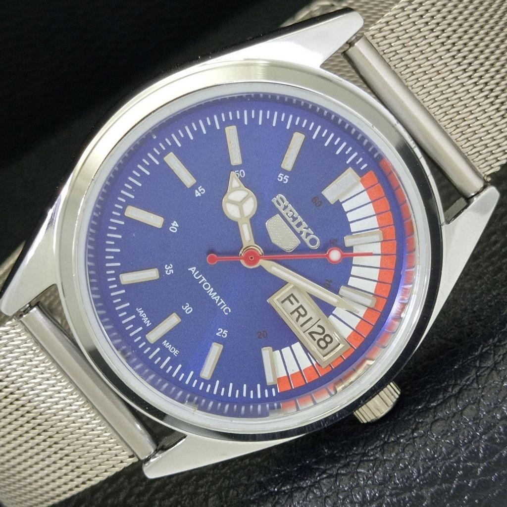 

ВОССТАНОВЛЕННЫЕ ВИНТАЖНЫЕ МУЖСКИЕ ЧАСЫ SEIKO 5 AUTOMATIC 6309A ЯПОНИЯ С СИНИМ ЦИФЕРБЛАТОМ a440724-4 Sk-a440724