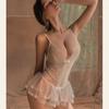 Sexy lingerie sexy suspender lace seduction onesie skirt open file hot perspective pajama set