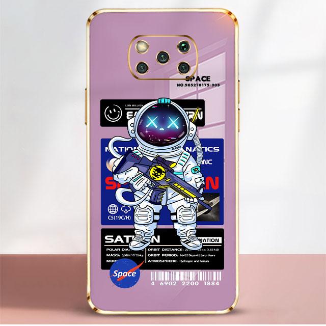 

Цветной чехол с покрытием для Xiaomi Mi Poco X3 NFC X4 Pro 11T 11 lite F4 GT M4 M3 10T 9 8 TPU Funda Чехол для телефона Модный космонавт RedmiNote11ProPlus5G