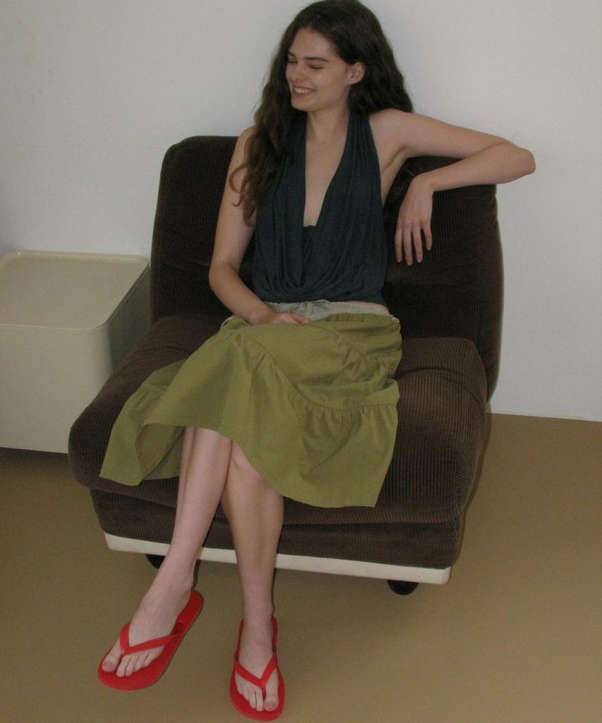 Partimento Woman Tiered Shirred Midi Skirt_Khaki