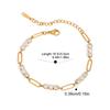 Yori Trendy Stainless Steel Geometric Chain Bracelet Bangle Vintage Stainless Steel Elegance Attractive Jewelry for Women Gift