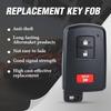 Key Fob Smart Transmitter Keyless Entry Remote Replacement for Toyota RAV4 Prius C 2013-2019 281451-0020 G Board HYQ14FBA 89904-52290 3 Buttons