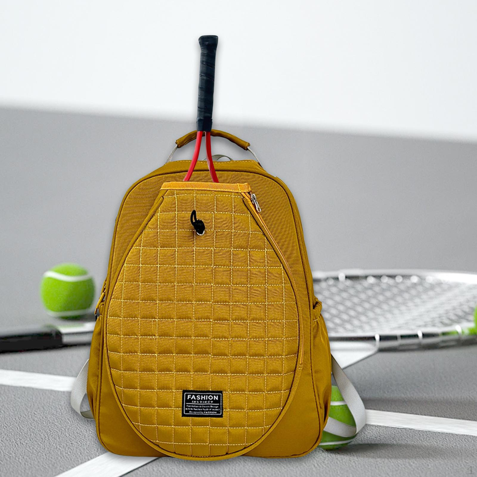 

Сумка для тенісу з підкладкою, Чохол-органайзер для ракеток, Багатоцільовий рюкзак для жінок та чоловіків. yellow