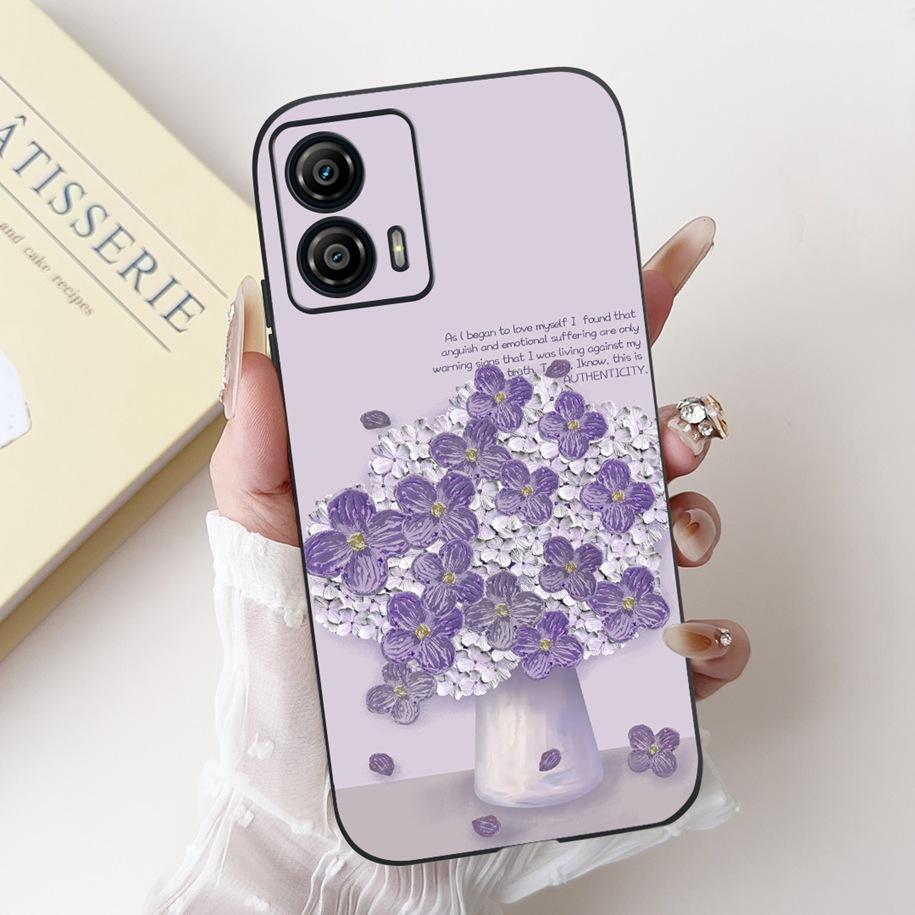 Shockproof Case For Motorola Moto G53 G73 5G Cover Cute Cactus Rabbit Cartoon Soft Silicone Matte Funda For MotoG53 MotoG73 Capa