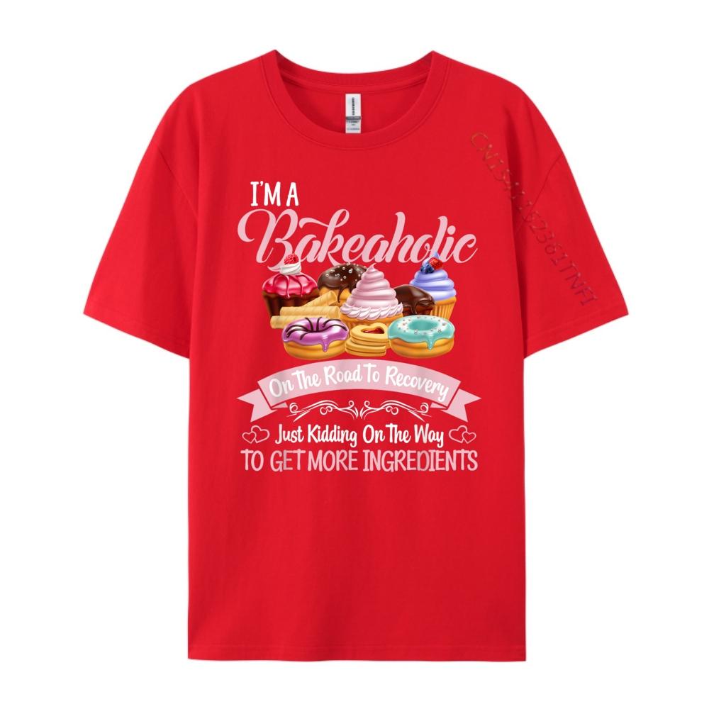 Im a Bakeaholic Funny Baking Baker Cupcake Cooking Graphic Shirts Original Mens TShirts S
