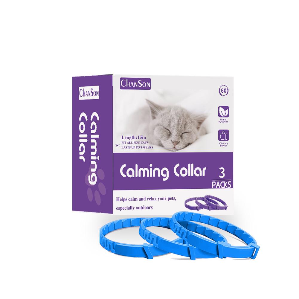 3-Pack Pet Calming Collar: Soothing Pheromones for Kitten & Puppy Anxiety