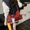 Summer Niche Solid Color Underarm Bag Fashion Shoulder Oblique Span Bag Women 2025 New Popular Commuter Tote Bag