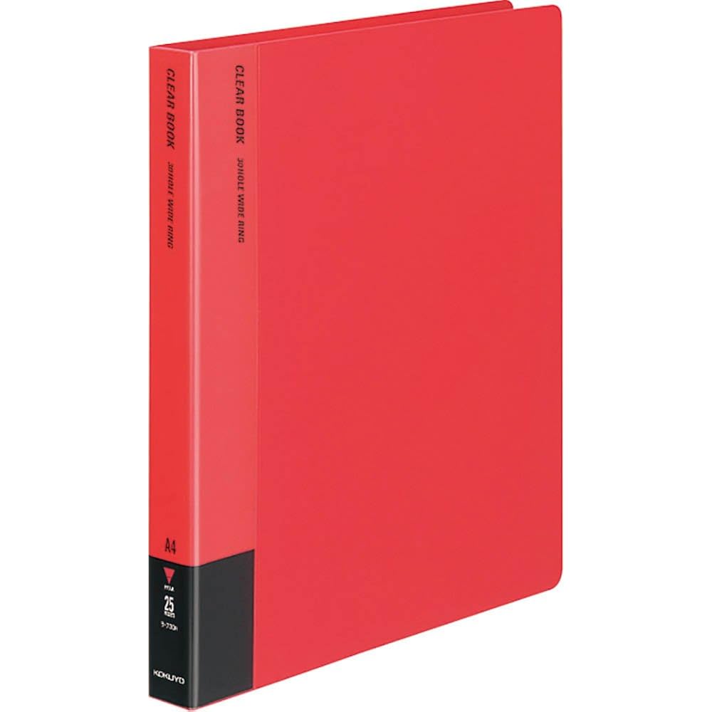 Kokuyo File Clear File Refill A4 Vertical 30 Holes Red LA-730R