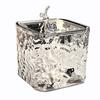 Transparent Storage Box Desktop Organizer with Press Type Lid Dressing Table Storage Case for Keys Trinkets Hairpins Scrunchies