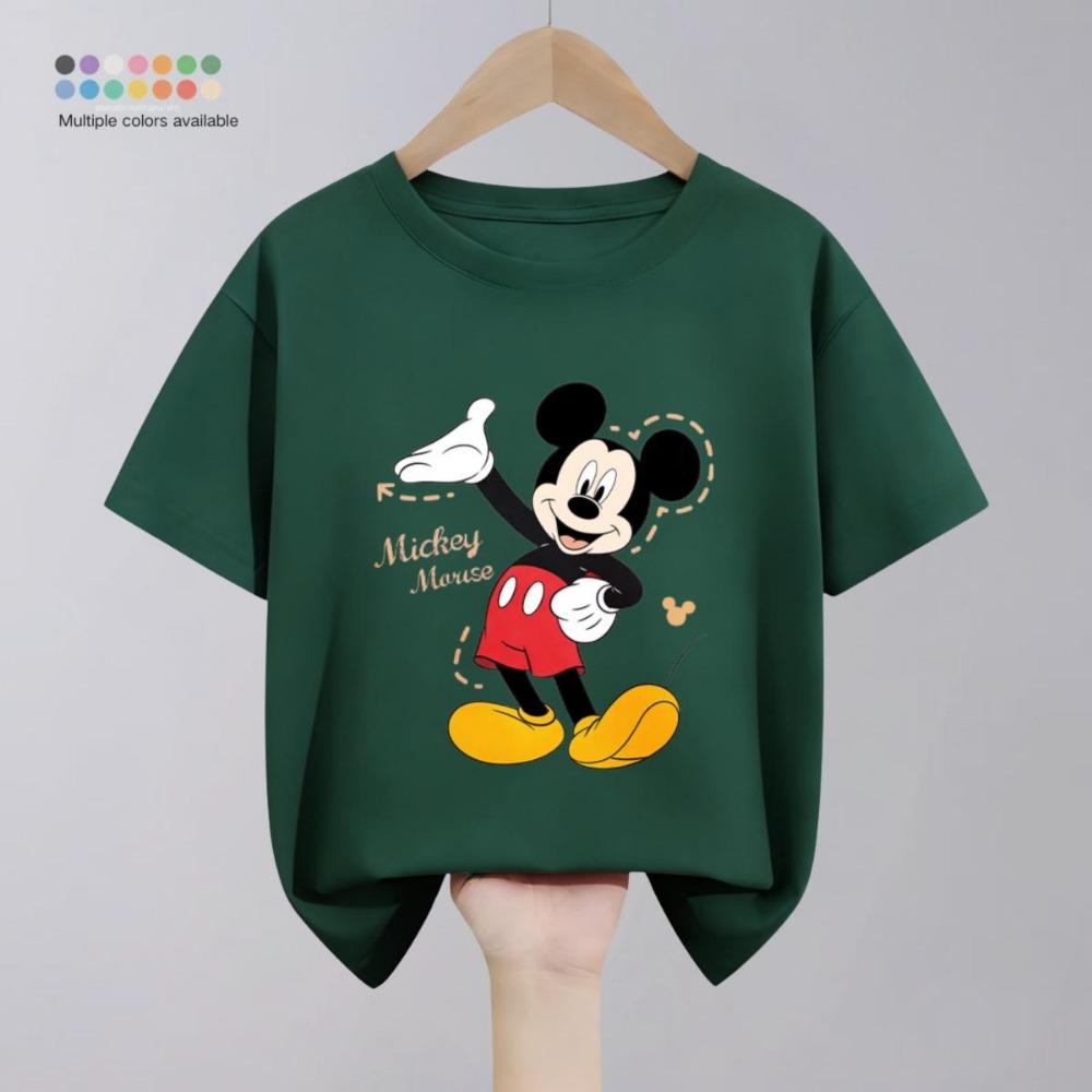 Simple printed Mickey short sleeved T-shirt for summer children's clothing