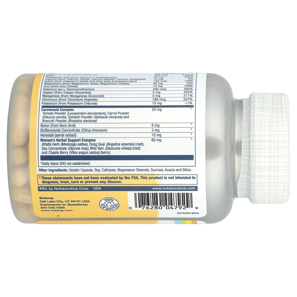 Solaray Women's Golden Multivitamin Capsules 90 Count