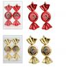 2, Christmas large flat candies, decorative pendants, Christmas tree ornaments, electroplated plastic painted candy ornaments