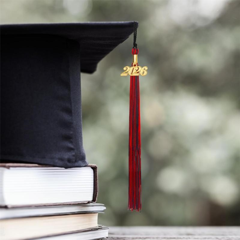 10 Piezas Borlas de Graduación 2026 con Colgante del Año Borlas para Birretes y Togas Académicas y Ceremonias de Graduación