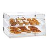 VEVOR Kuchenvitrine, 2-stöckige gewerbliche Theken-Bäckereivitrine, Acryl-Displaybox mit Zugang durch die Rücktür & herausnehmbaren Regalen
