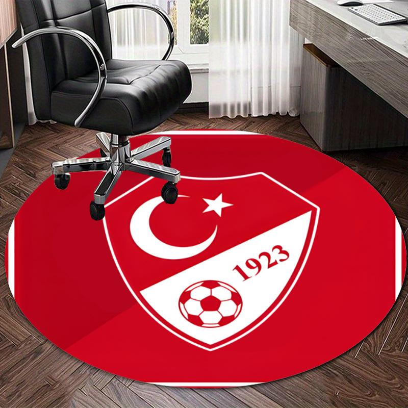 Personalized Bizim Çocuklar Türkiye Round Chair Office Rug - Perfect for Mat, Office Chair & More - Ideal Gift for Birthdays and Holidays