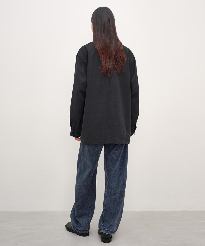 INSILENCE WOMEN French Cotton Work Jacket Black