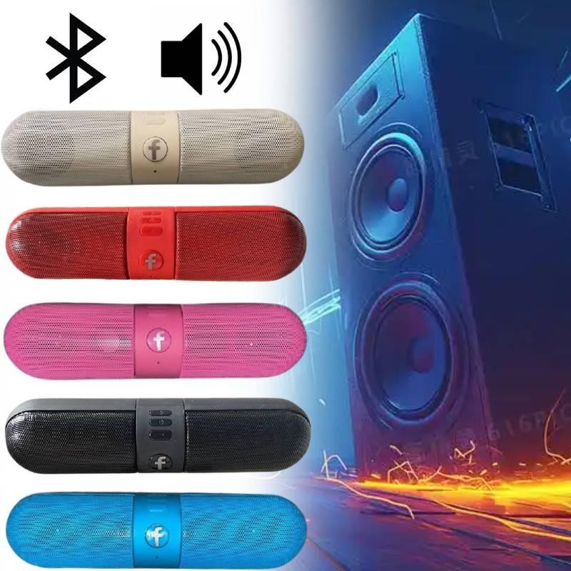 Capsule Pill Bluetooth Speaker With Wireless Card Support Portable Outdoor Audio Device