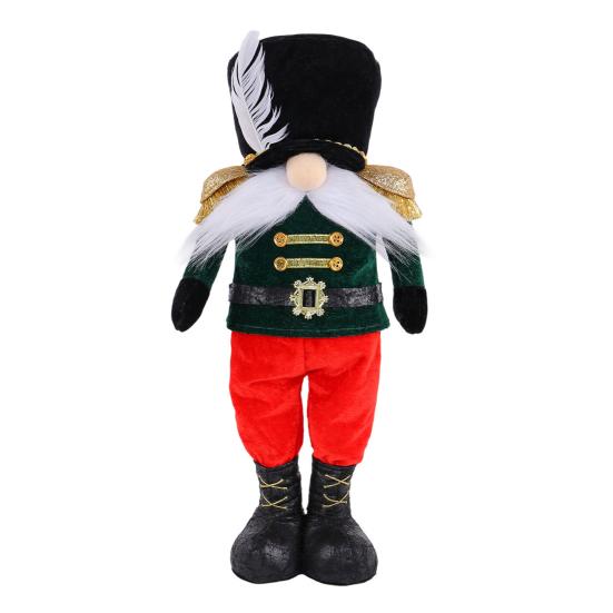 Christmas Soldier Telescopic Figure Retractable Height Adjustable Faceless Ornament Christmas Festive Decoration