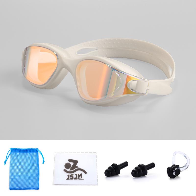 

Новые очки для плавания HD Anti-Fog Professional Очки для плавания Силиконовые Anti-UV Регулируемые очки для плавания Взрослые Унисекс