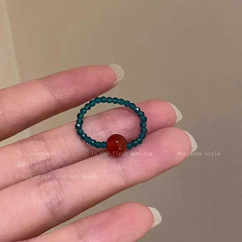 Cute Cartoon Bread Cat Claw Pearl Ring - Unique, Sweet Design for Women, Adjustable Index Finger Accessory