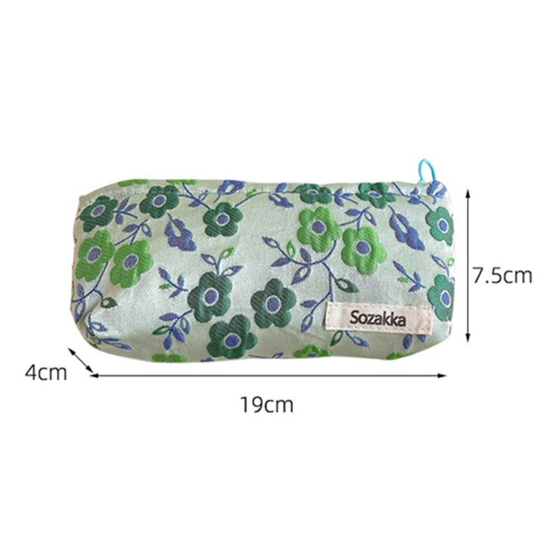 Sacos de armazenamento frescos simples arte abstrata saco cosmético impressão à prova d 'água flor ostentosa saco de toalete estilo personalizado para viagens