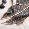 Korean Thin Narrow Ribbon Angled Scarf With Temperament Fashionable Women's Headscarf Small Decoration Versatile Spring Autumn
