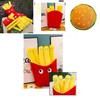 Delightfully Soft Cartoon Plush Cute French Fries And Pizza Pillow For Kids Gifts
