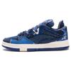 New LiNing Wave Pro Anti Slip And Wear Resistant Breathable Low Top Skateboard Shoes Men's Blue AECS079-1