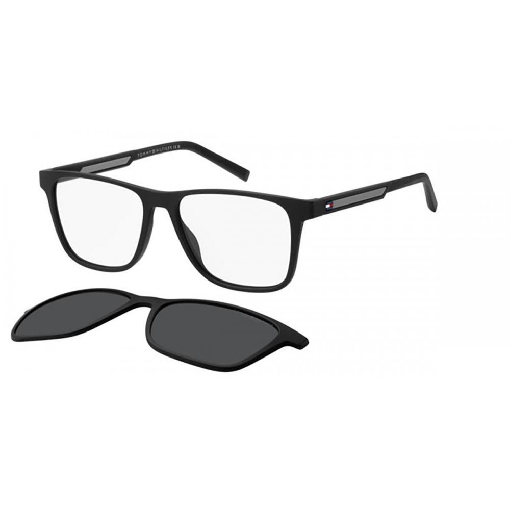 

Tommy Hilfiger Men Eyeglasses WiTh Clip On 08a M9 Th 2203 C Black/55-16-145