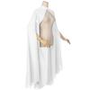 Multicolor Chiffon Gothic Cape: Long Wedding & Halloween Shawl for Women