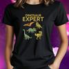 T-Shirt Frauen Dinosaurier Experte Motiv Baumwolle Größe S Bis 3XLWird In Neuem Fenster Oder Tab Geöffnet