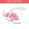 Durable And Safe 2Pcs Hand Held Massager Massager Roller For Hand Muscle Back Neck Foot Shoulder Leg Pain Relief Massage Tool Pink