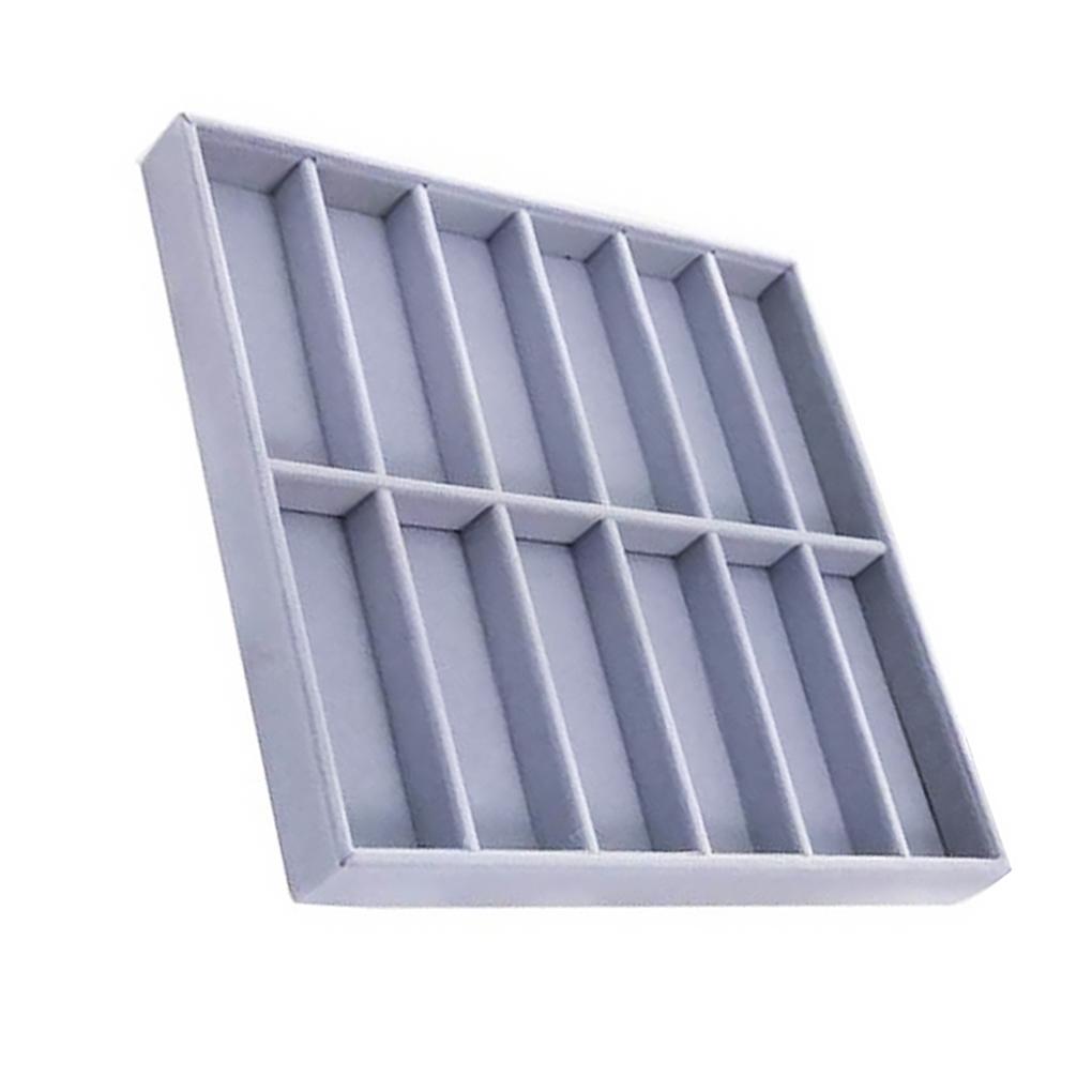 Universal Jewellery Display Holder Eyeglasses Organizer Tray Sunglasses Velvet Liner Case for Household Wardrobe Shop