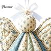 Quilted Angel Decoration Prayer Quilt Ornament, Filled Love Faith Christmas Decoration, Decorative for Mantel Handmade Keepsake Xmas Tree, Door Decor