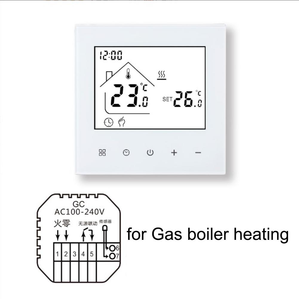 86*86 мм Электрический термостат Интуитивно понятный дисплей Нагревательная панель Блокировка от детей Термостат Степень защиты IP20 Интуитивно понятный дисплей